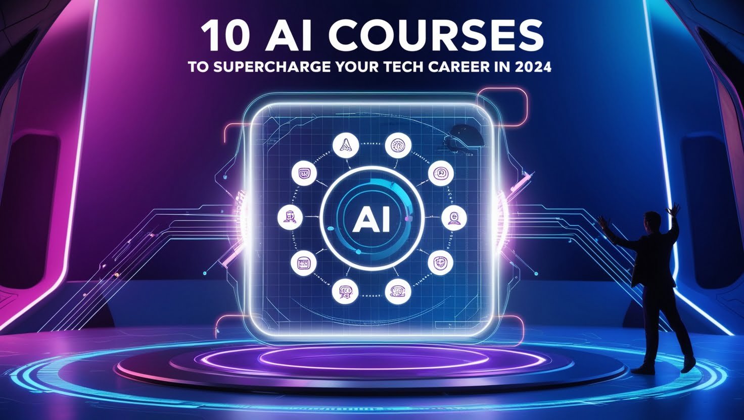 10 AI COURSES TO SUPERCHARGE YOUR TECH CAREER IN 2024