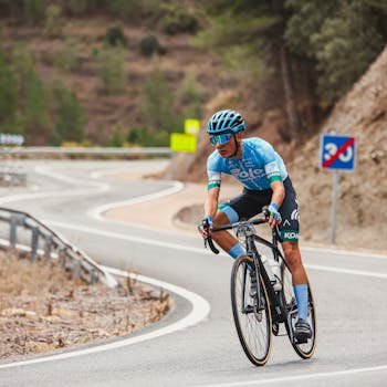 Tour de Suisse cycling race through stunning Swiss mountains