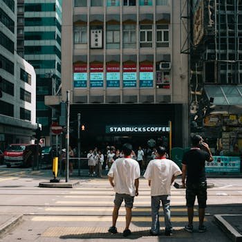 Starbucks logo prominently displayed