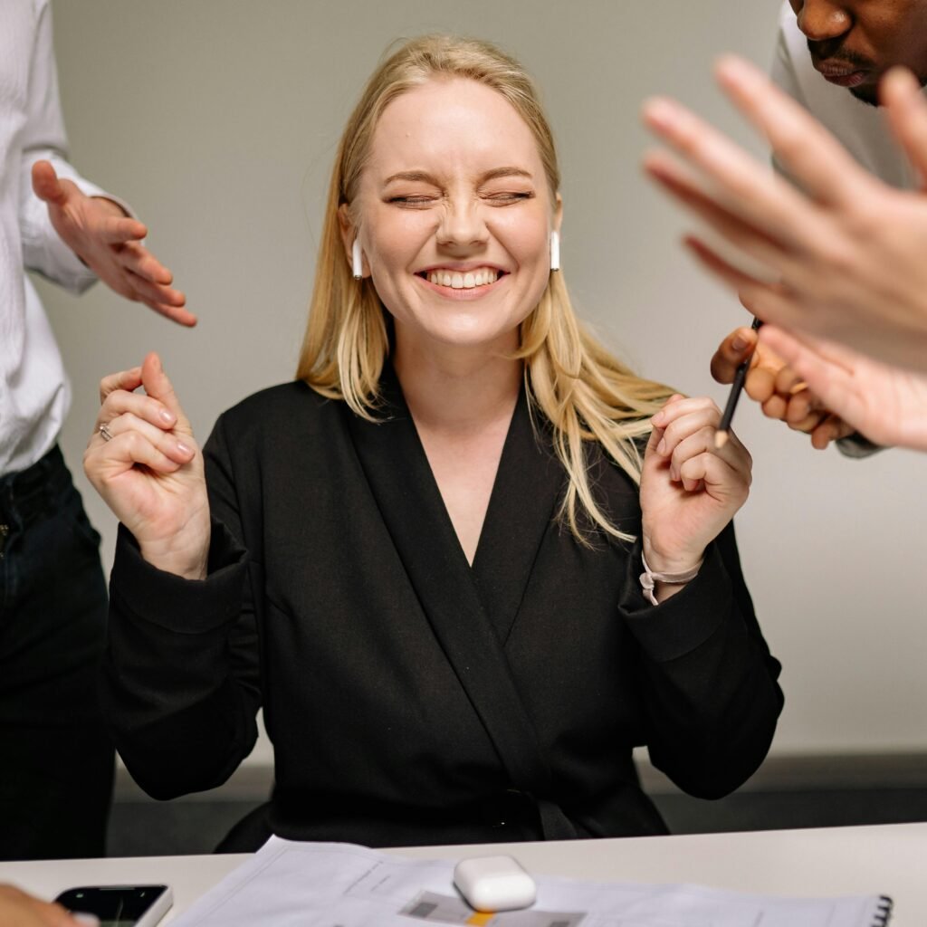 Two business persons shaking hands